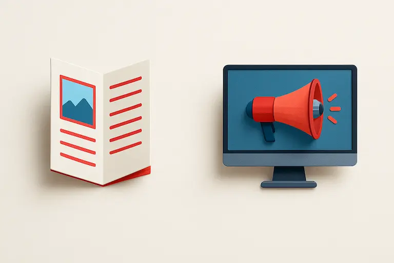 Друк проти digital: що краще працює в рекламі