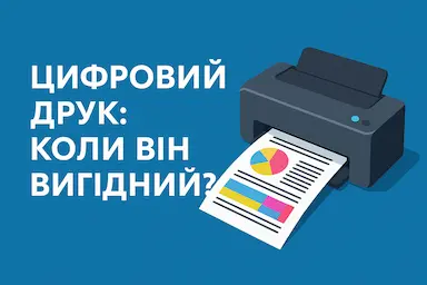 Цифровий друк: 7 причин, чому це вигідно для вашого бізнесу