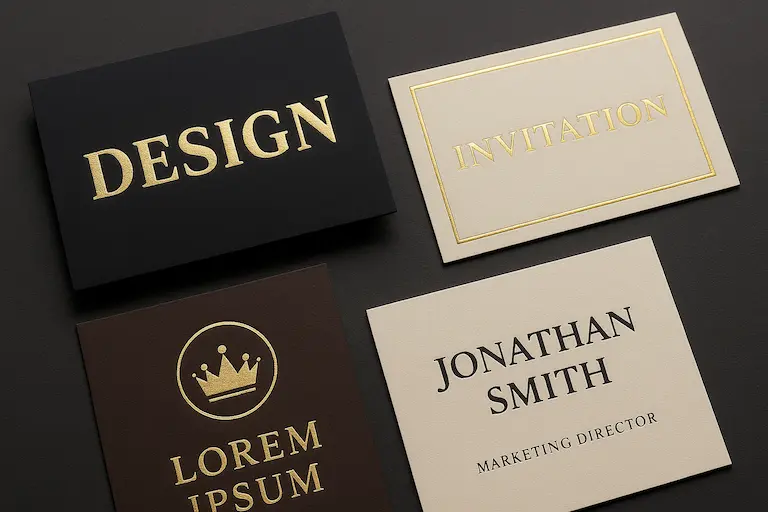 Золотий блиск у брендових запрошеннях