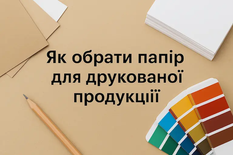 Як обрати папір для друкованої продукції