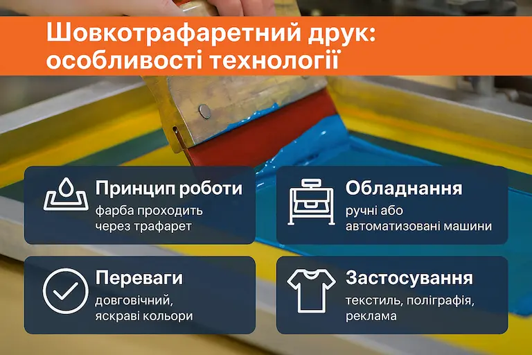 Шовкотрафаретний друк: 15+ особливостей технології, переваги та сфери використання